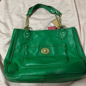 Kelly Green Coach Bag